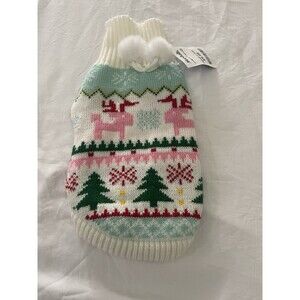 Friends Forever Festive Holiday Dog Sweater-Small